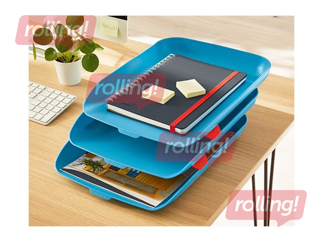 Leitz hubane kirjaalus, 3 tk, sinine