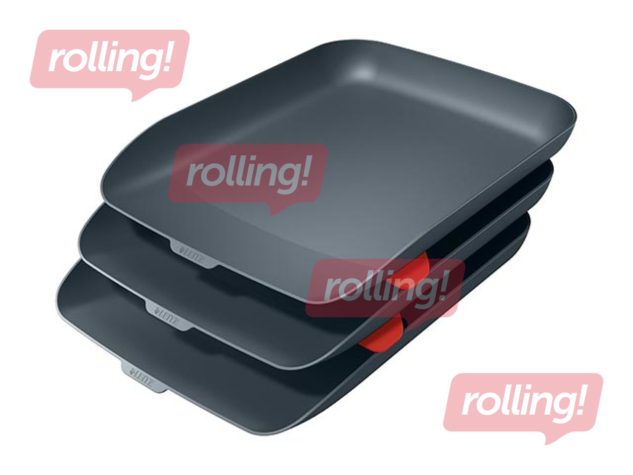 Leitz Cosy Letter Tray, Set of 3, velvet grey