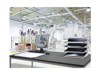 Document tray set, Durable, opening at the wider side, grey, A4