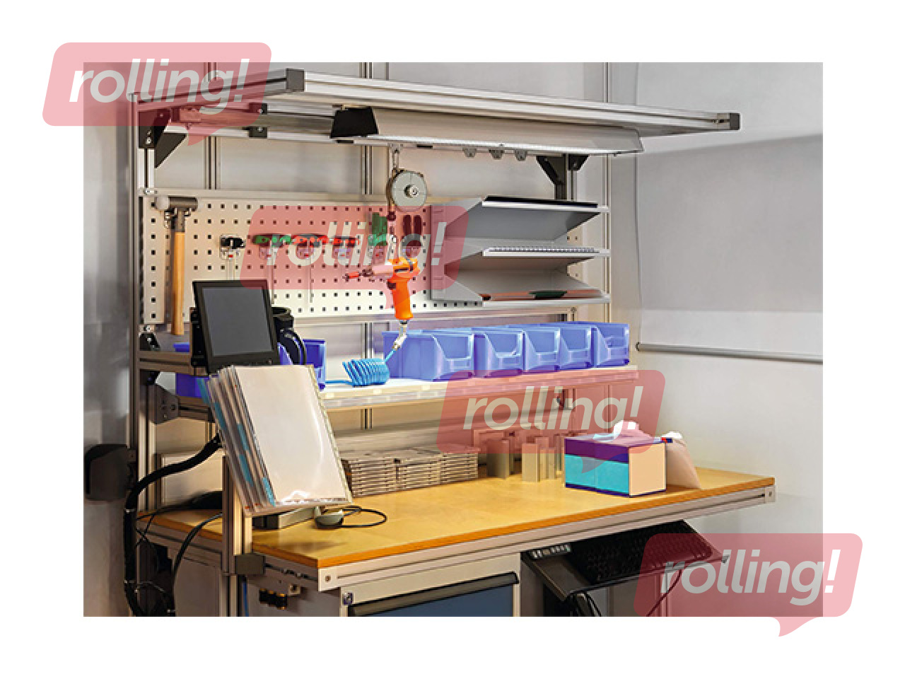 Document tray set, Durable, opening at the wider side, grey, A4