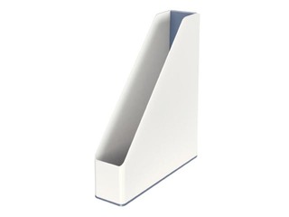 Бокс вертикальный для документов Leitz WOW, белый/серый + ПОДАРОК! Покупай боксы для документов 