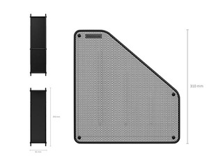 Vertical metal paper holder ErichKrause Steel, black