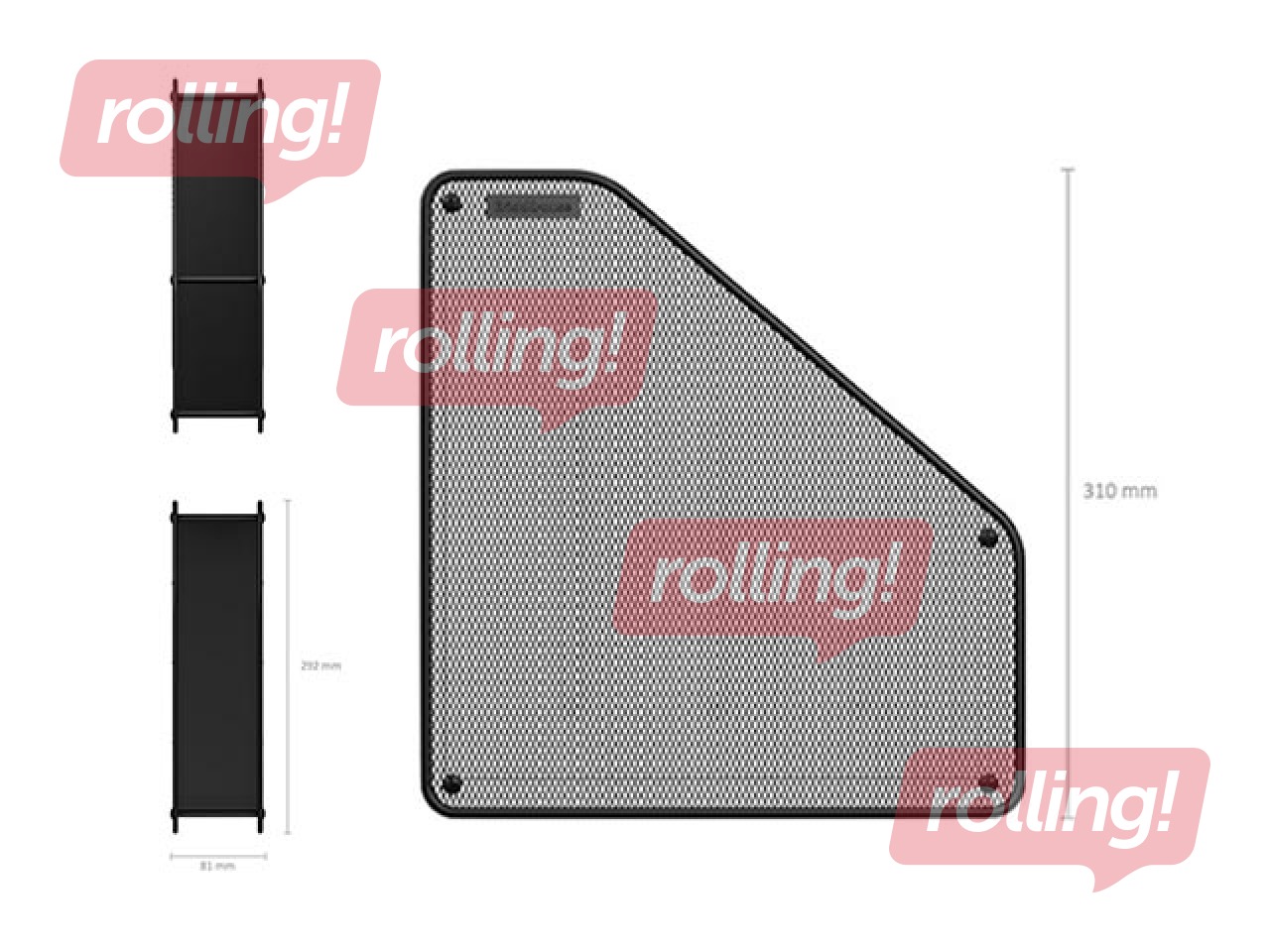 Vertical metal paper holder ErichKrause Steel, black