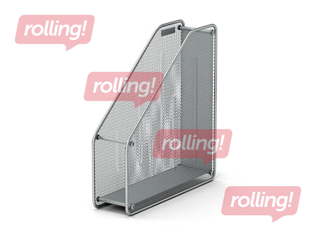 Vertikaalne metallist paberihoidik ErichKrause Steel, hõbe