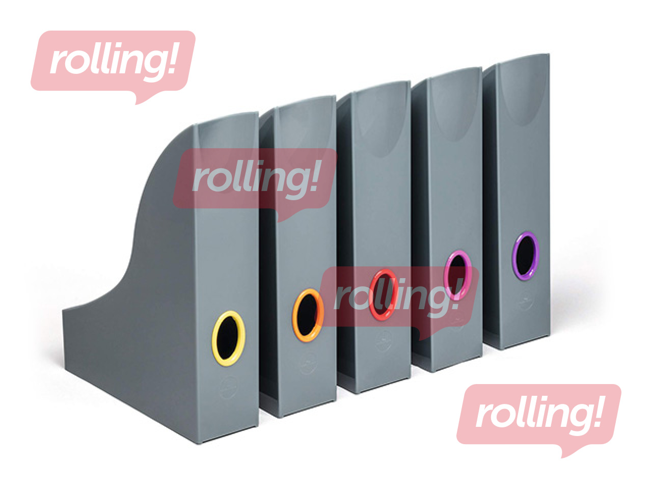 Ajakirjahoidikute komplekt Durable Varicolor, A4, hall, 5tk