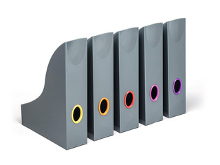 Dokumentu statīvu komplekts Durable Varicolor, A4, pelēks, 5 gab.