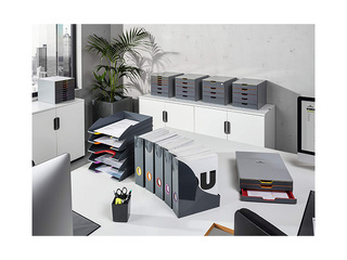 Набор журнальных лотков Durable Varicolor, A4, серый, 5шт