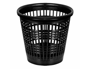 Prügikast Forpus, plastikust, must, 10l