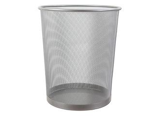 Wastebasket Concorde, metal, silver, 12l