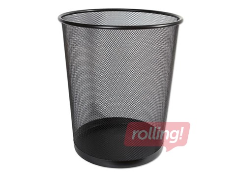 Prügikast Concorde, metall, must, 12l