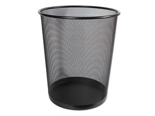 Prügikast Concorde, metall, must, 12l