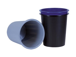 Prügikast, plastikust, hall, 14l