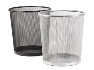 Корзина для бумаг Forpus, металическая, чёрная, 12л