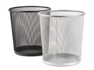 Prügikast Forpus, metall, hõbe, 12l