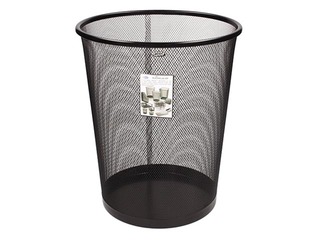 Waste bin Grand, metal, black, 12l
