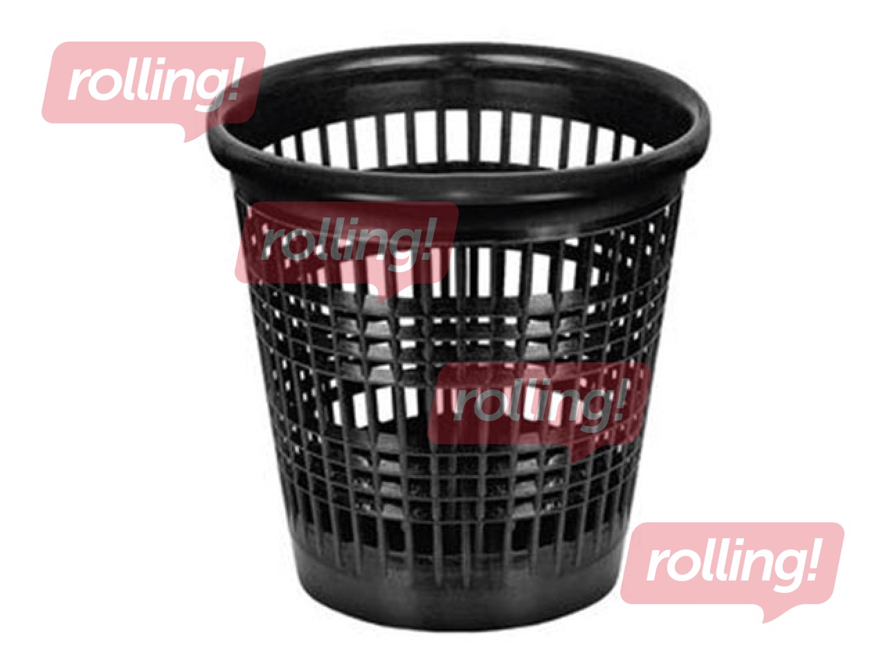 Papīrgrozs Forofis, plastikāta, melns, 10l