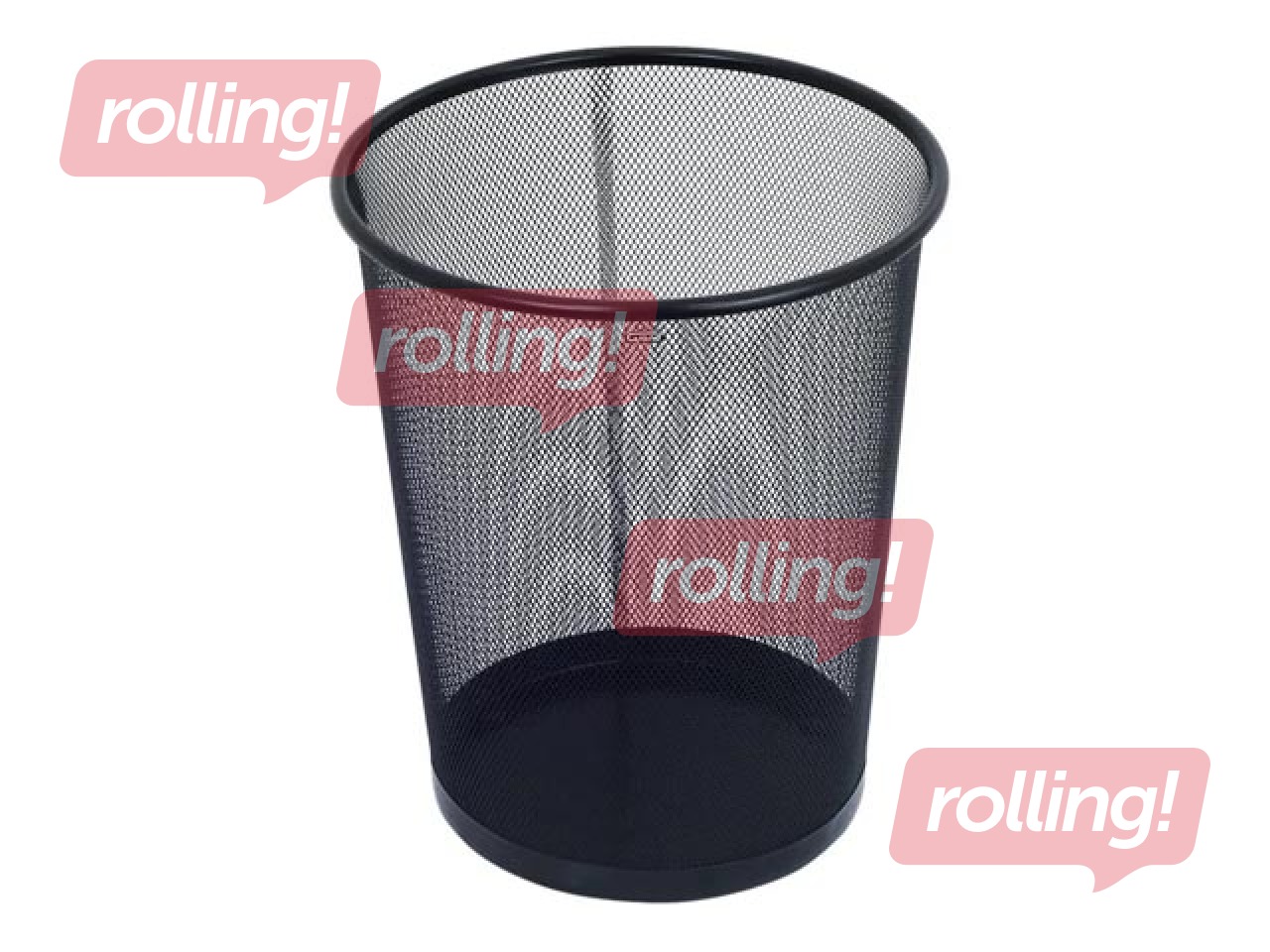 Prügikast Grand, metallist, must, 19l