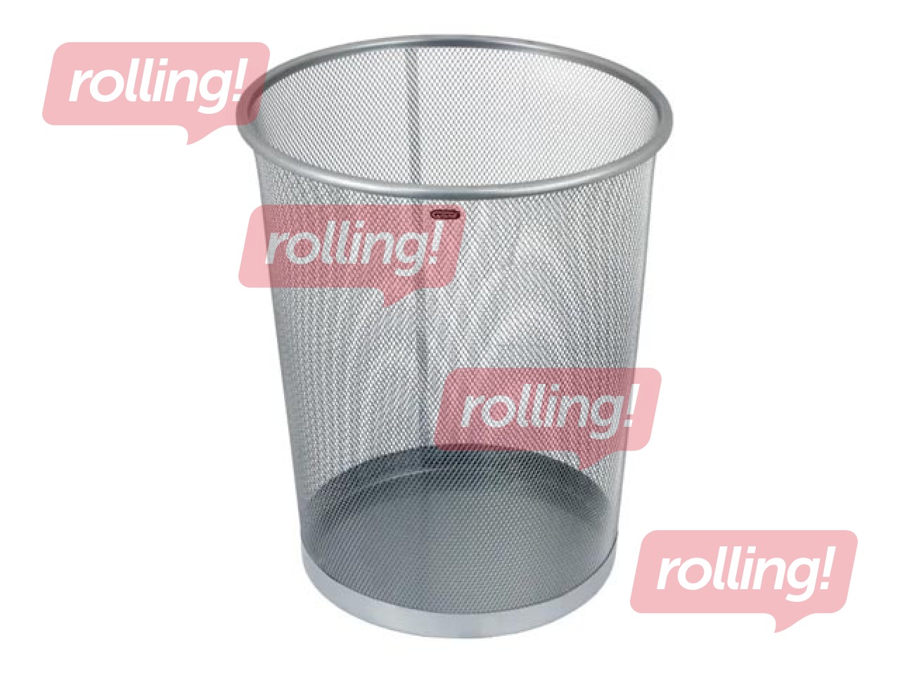 Prügikast Grand, metallist, hõbedane, 19l