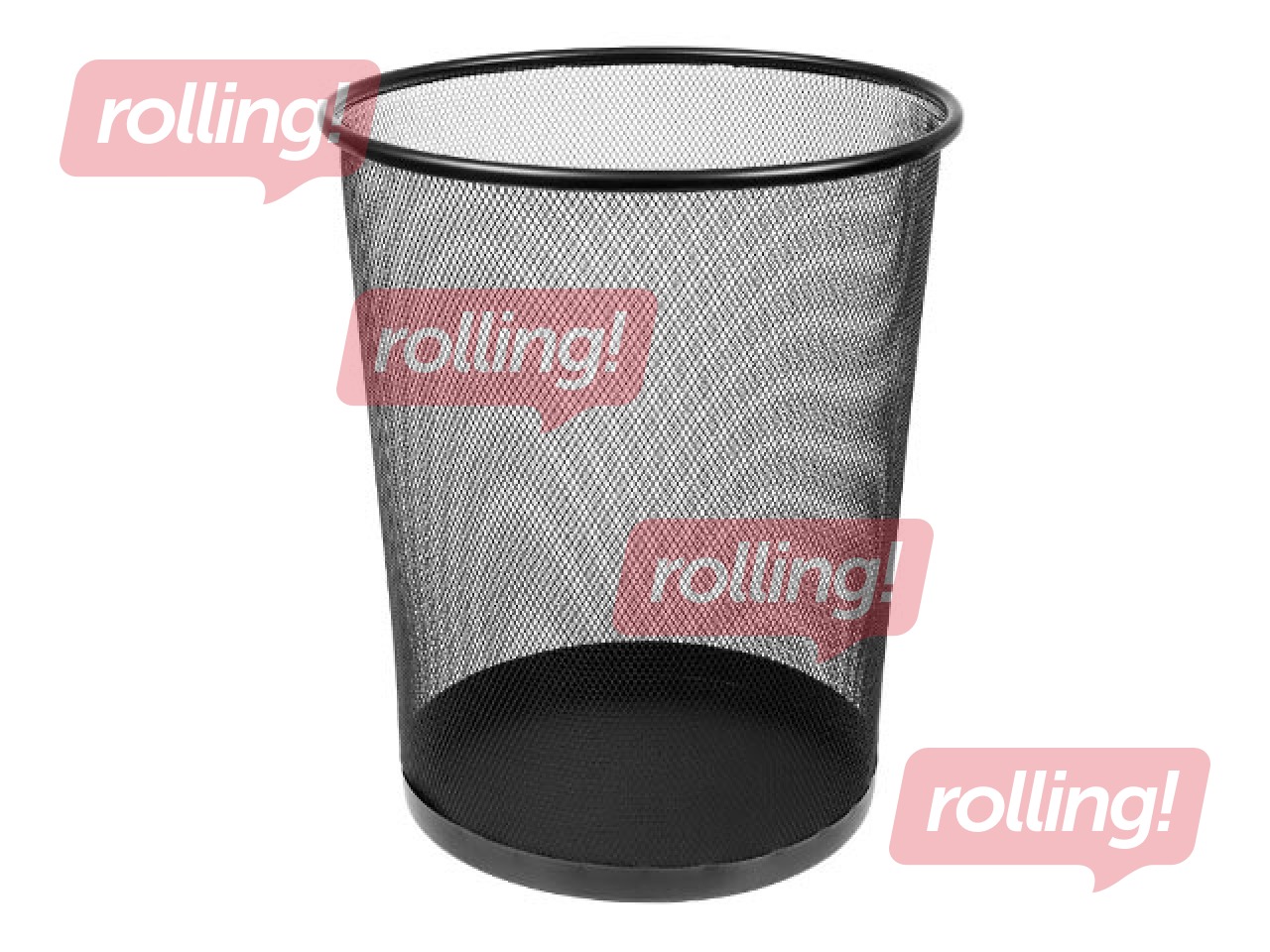 Prügikast MemoBe, metall, must, 19l