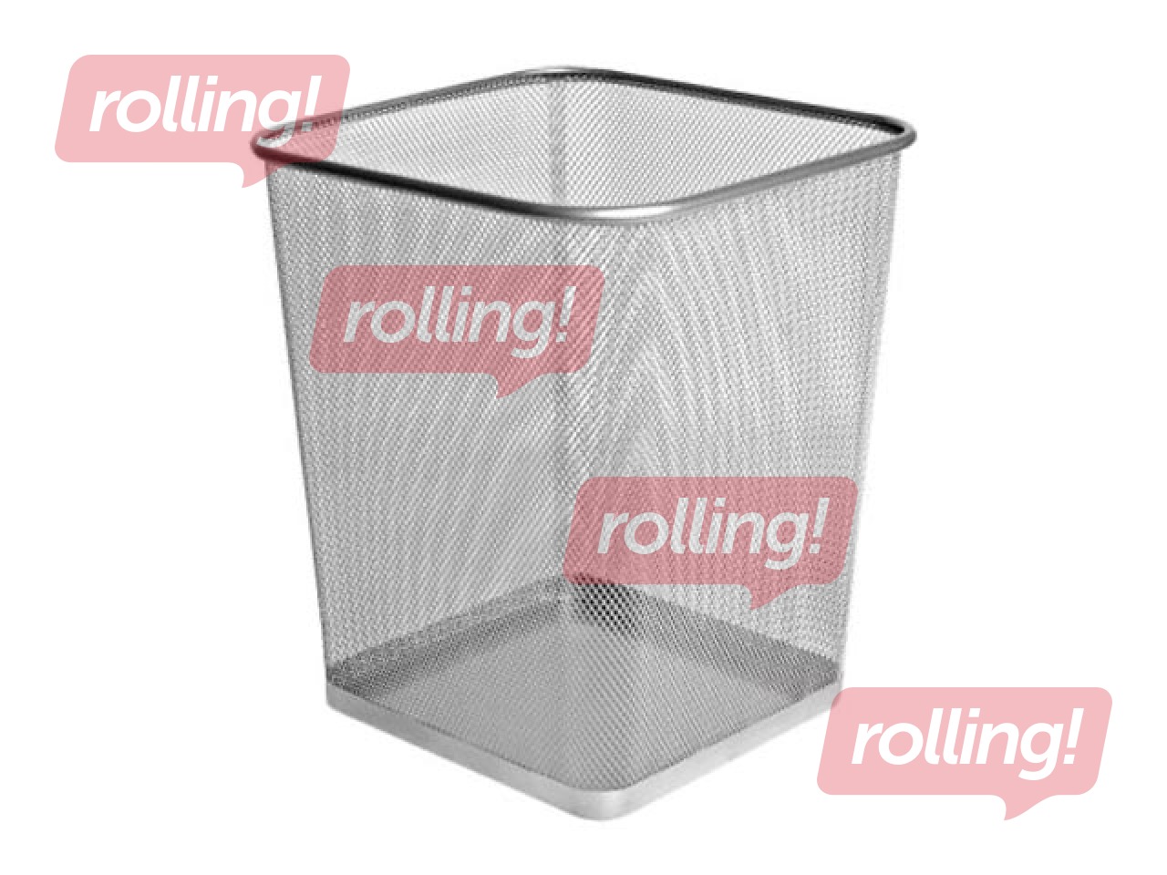 Paberikorv Forofis, metallist, hõbedane, 25l