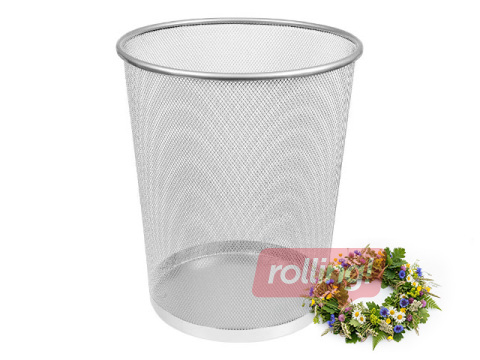 Prügikast MemoBe, metall, hõbedane, 19l +Jaanipäeva kingitus!