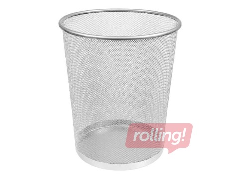 Waste bin MemoBe, metal, silver, 19l