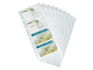 Vizītkaršu ieliktņi Durable, 60x90mm, 10 gab.