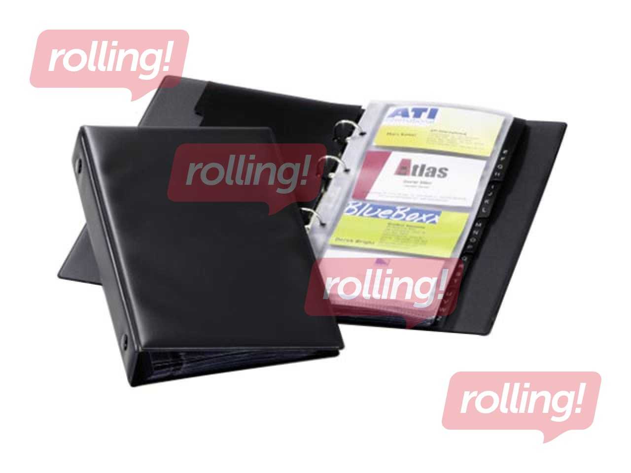 Visiitkaardi album Durable Visifix, 96 kaardile, must