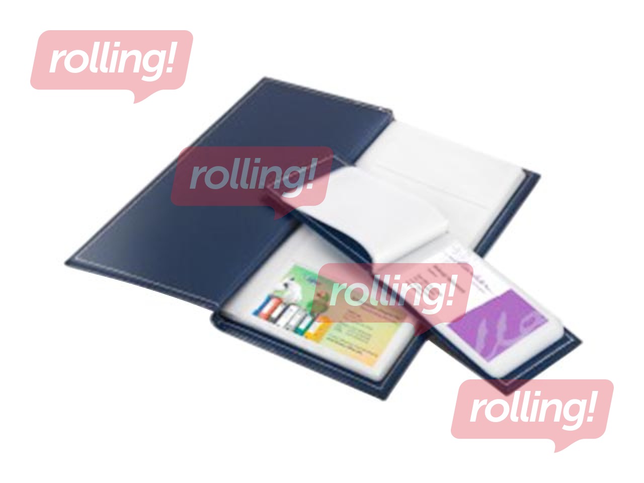 Блокнот для визиток Forpus, 40 визиток, PP, темно-синий