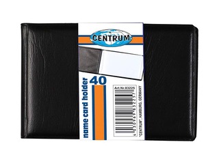 Business card folder Centrum, for  40 cards, black