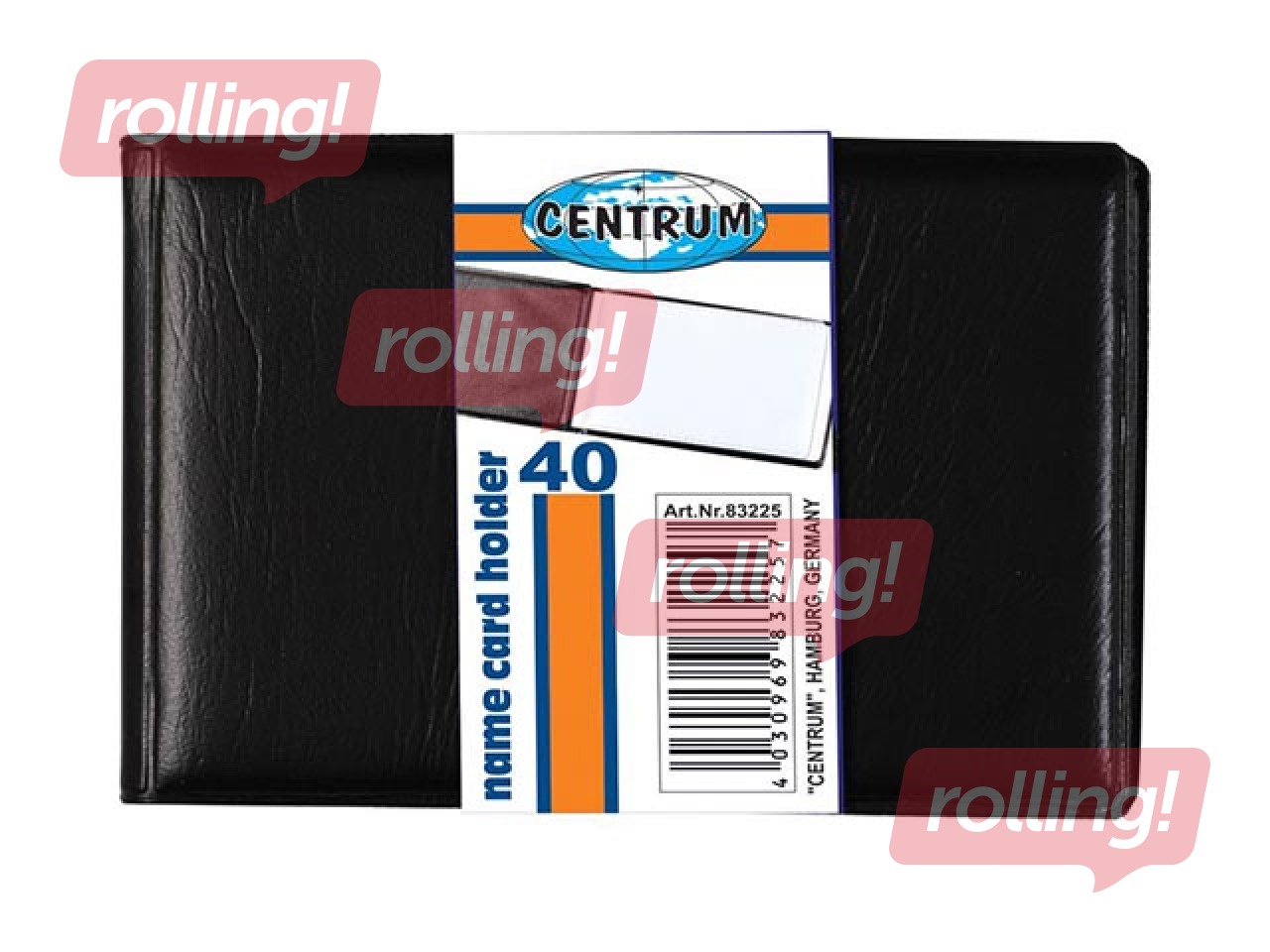 Business card folder Centrum, for  40 cards, black