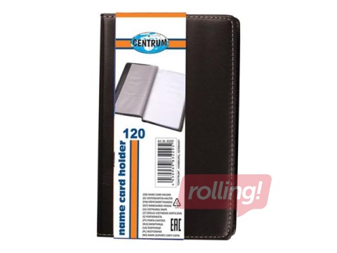 Business card folder Centrum for 120 cards, black