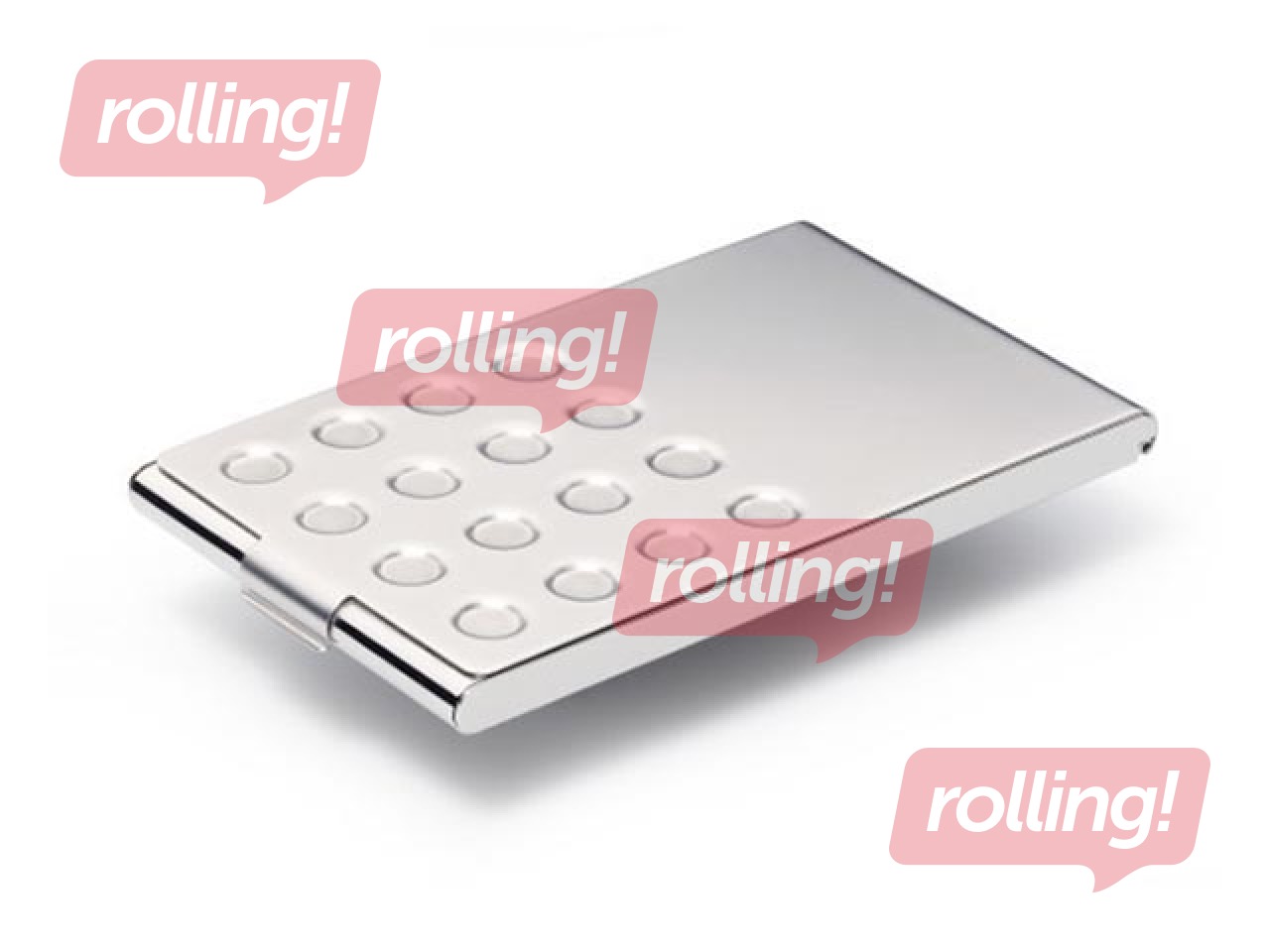 Business Card Holder Durable, silver