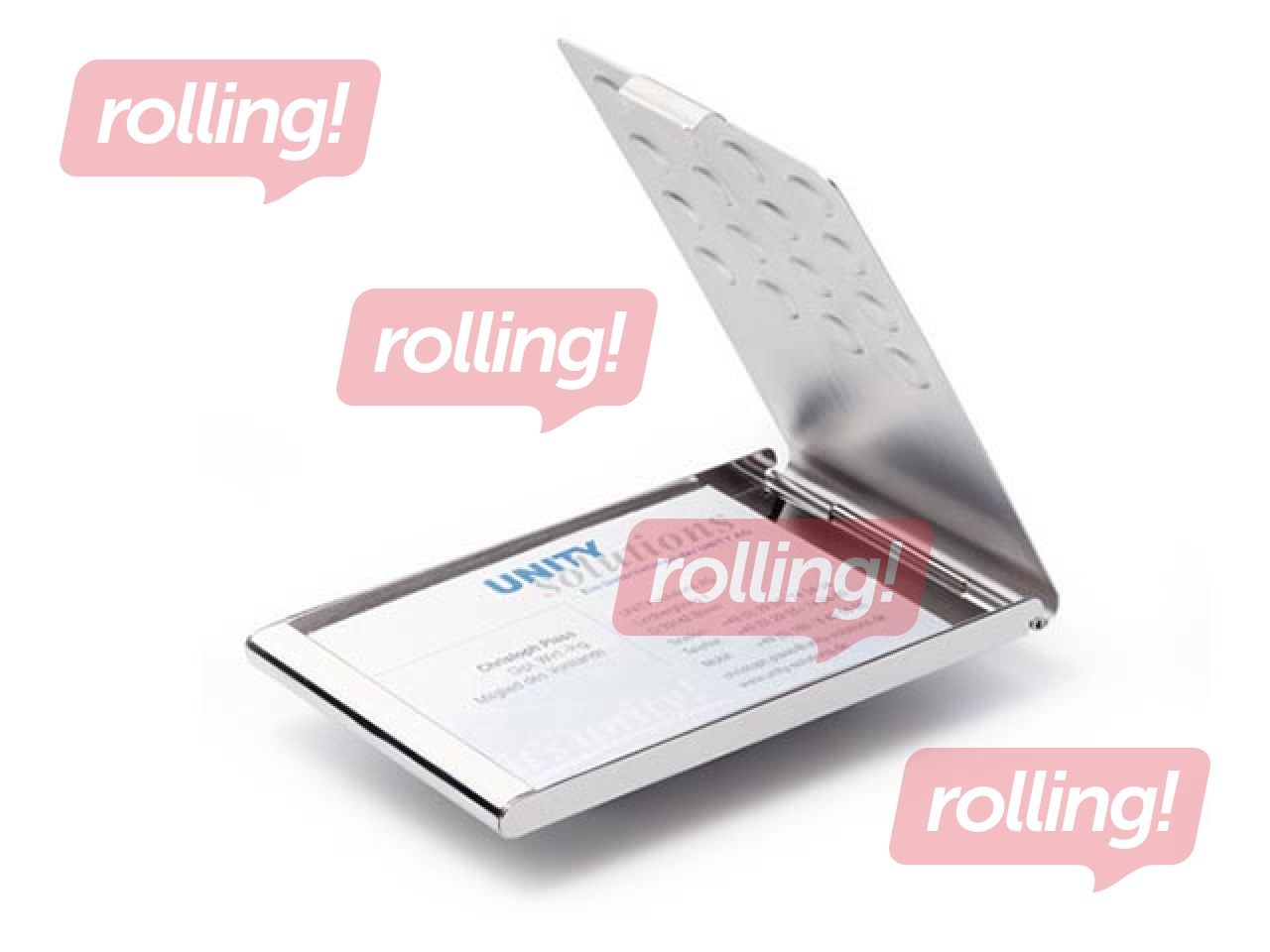 Visiitkaartide karp Durable, hõbe