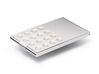 Визитница Durable, хромированная