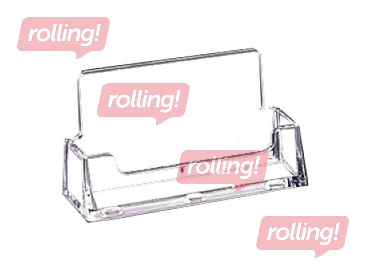 Vizītkaršu turētājs, horizontāls, platsmasas, 93x18mm