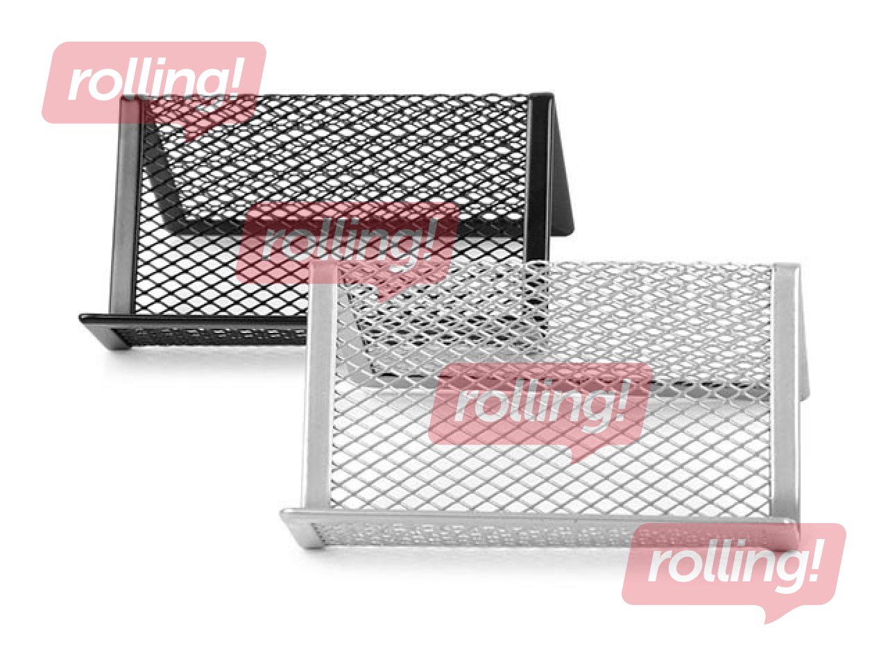 Name card folder  Forpus,  metal, silver