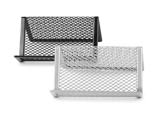 Vizītkaršu statīvs Forpus, metāla, sudraba 