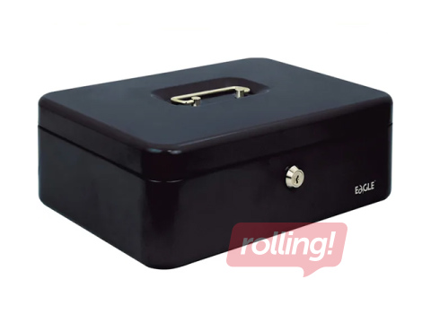 Cash box Eagle 8878L, metal, black