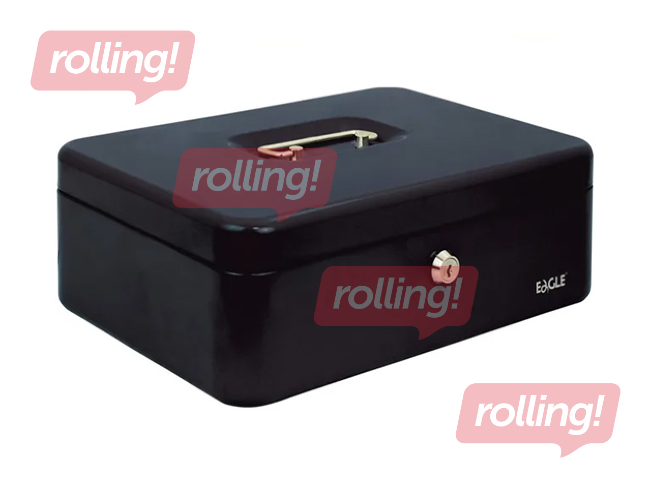 Cash box Eagle 8878L, metal, black