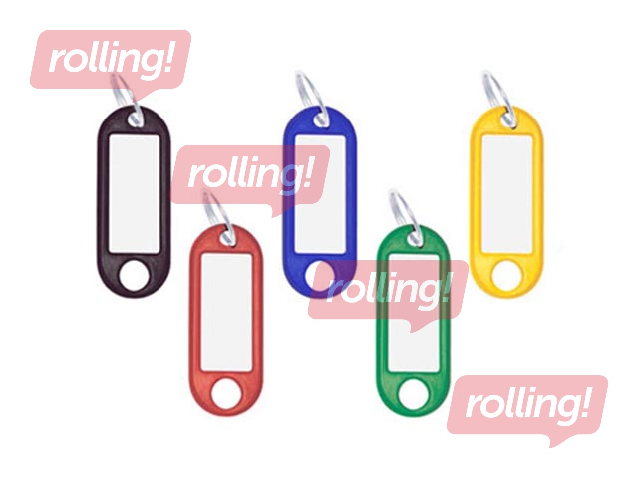 Plastic Key-ring Argo, yellow