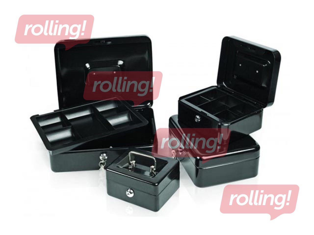 Cash Box Forpus, metal, black, 250х170х75mm