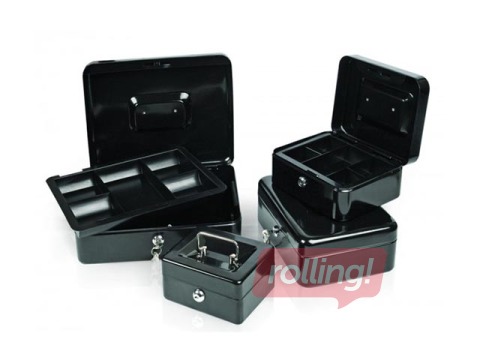 Rahakarp Forpus, metall, must, 250х170х75mm