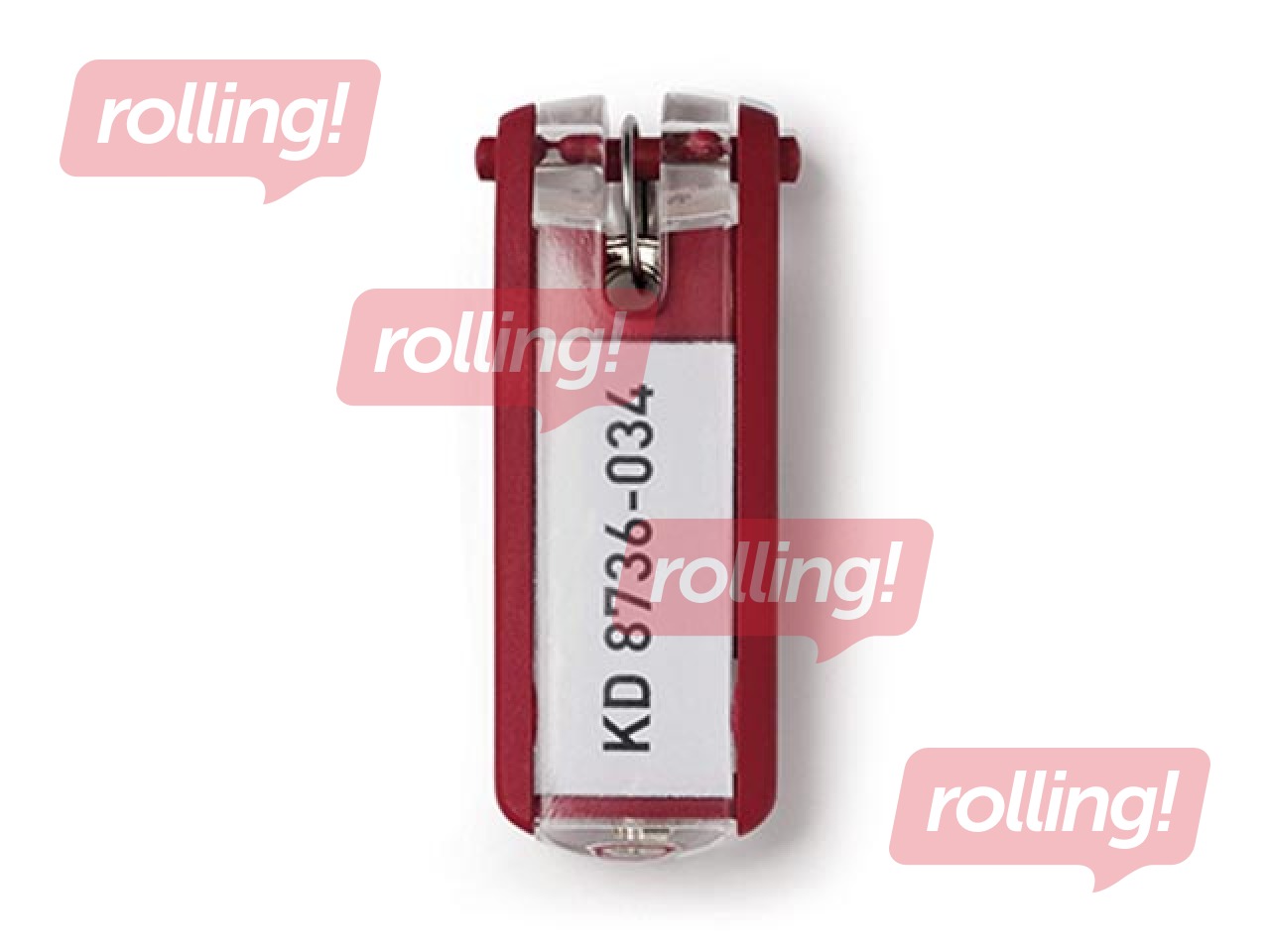 Key clip Durable, red, 6 pcs.