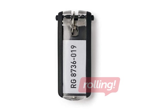 Бирки для ключей Durable, черныe, 6 шт.
