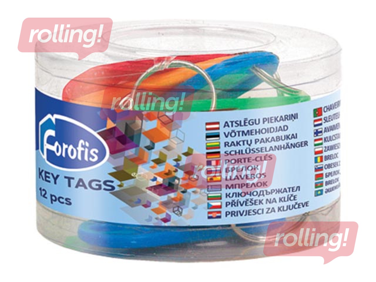 Plastikust võtmehoidjad Forofis, assortii, 12 tk.