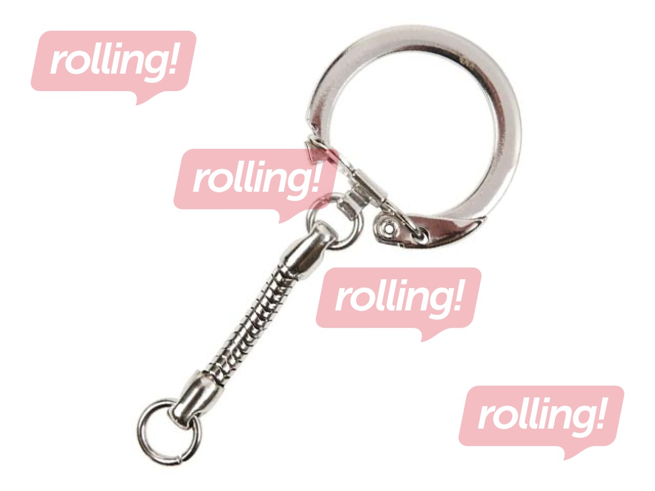 Atslēgu piekariņi ar ķēdīti, 5 gab.