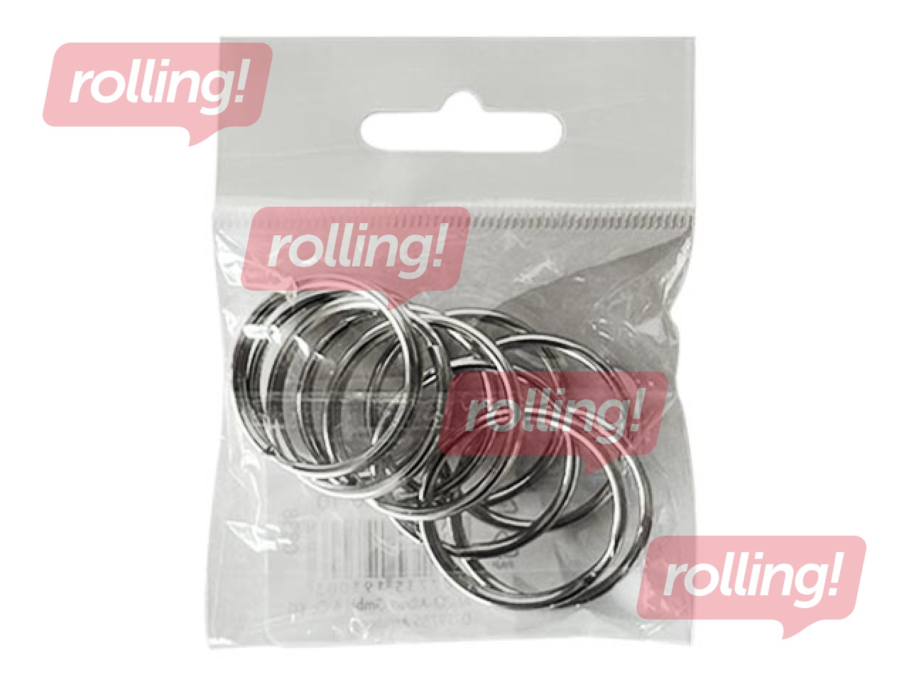 Keychain ring, 30mm, 10 pcs.