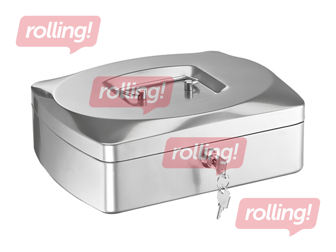 Sularahakarp Alco, metallist, hõbedane, 255x90x200mm