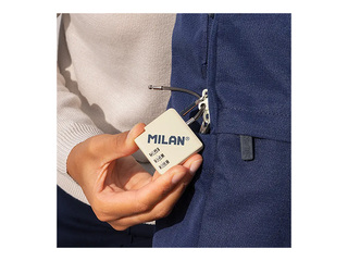 Combination key lock, beige, 6.5x6.8x0.9cm